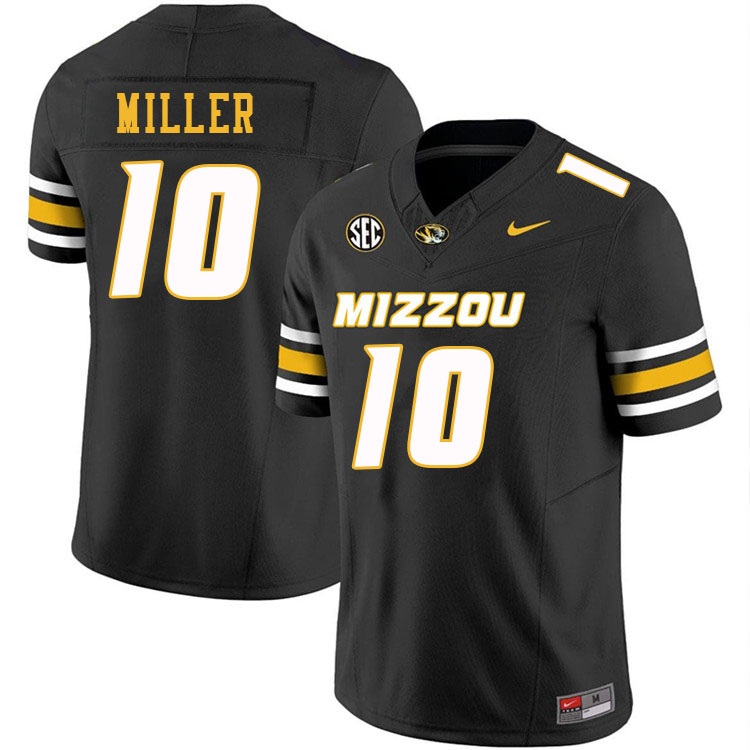 Men #10 Mekhi Miller Missouri Tigers College Football Jerseys Stitched-Black